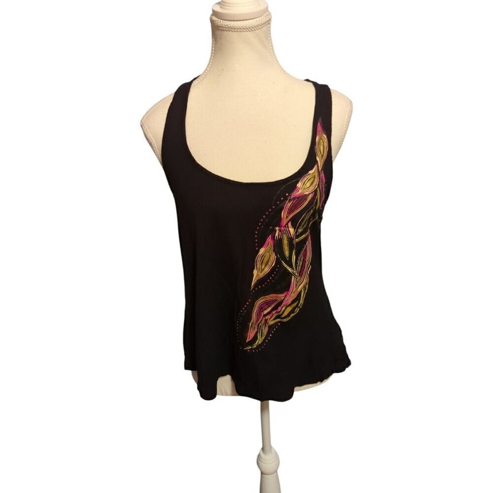 Baby Phat Vintage Women's Size Small Black Twist Back Tank Top